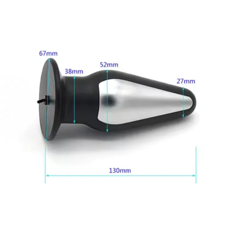 Electro Estimulador Anal con plug Grande