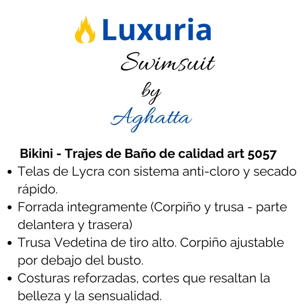 Bikini Tiro Alto Vedettina "Elle" (art 5057) Talle 85 al 120