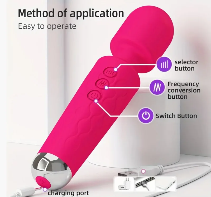 Masajeador Vibrador Usb Recargable Clitoris Masajes
