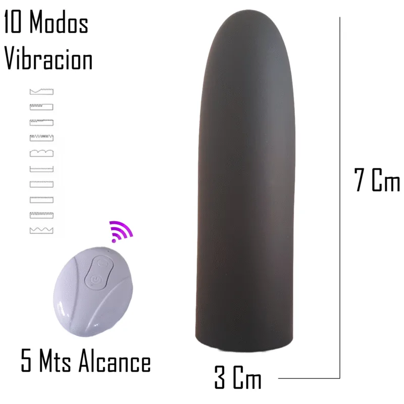 Bala vibradora con Control Inalambrico - Carga USB