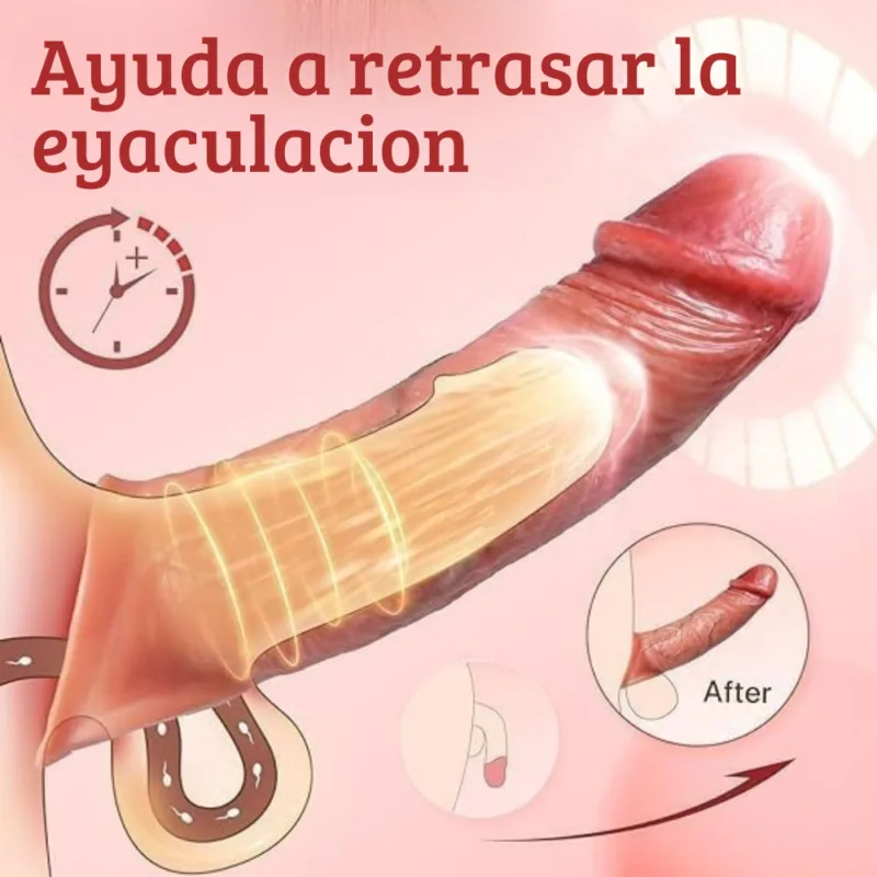 Funda peneana vibrador control App celular
