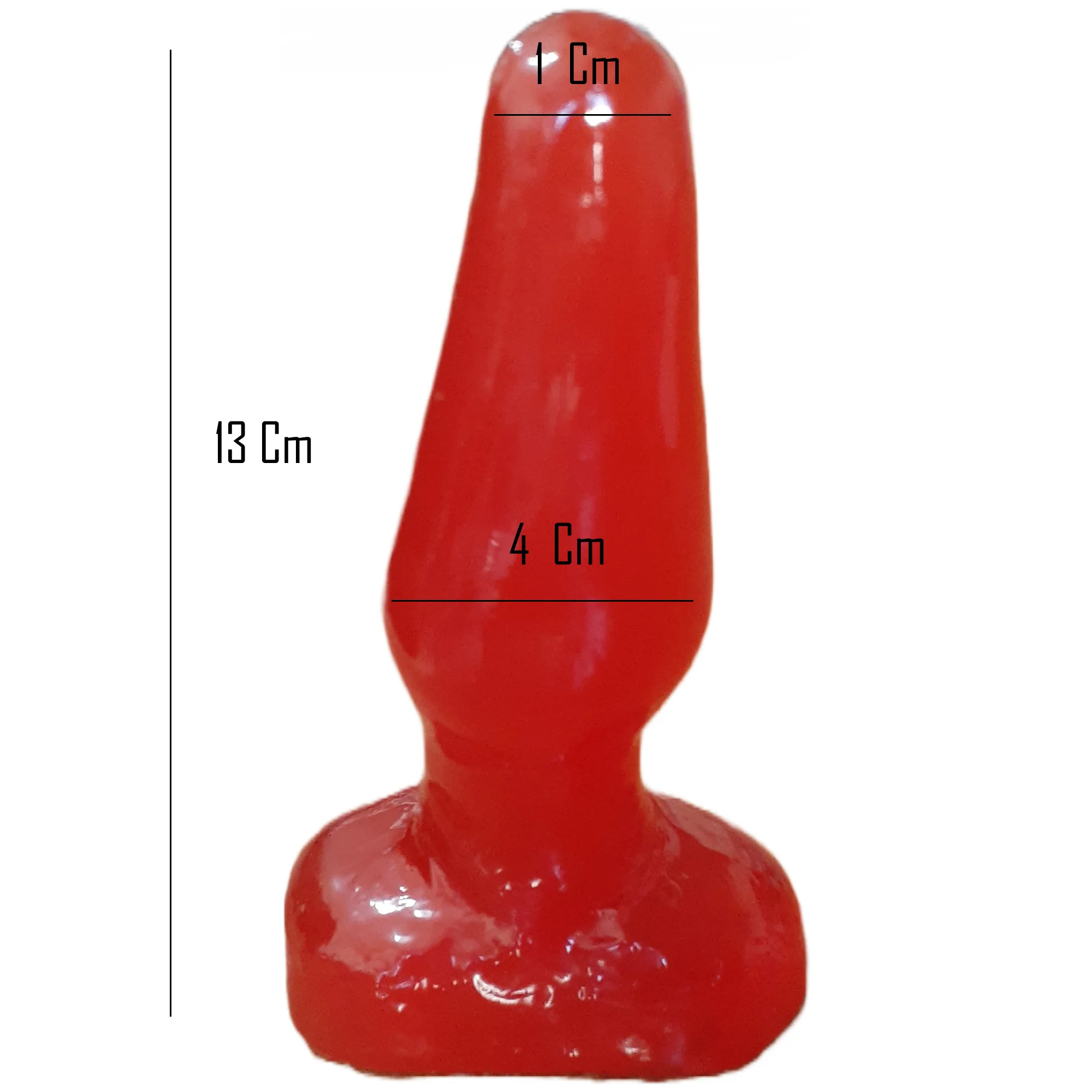 Plug Anal Conico + 12cm X 3.5cm - Inexpulsable - Imagen 2