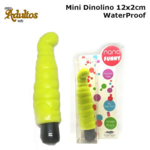 Mini Dinolino - Vibrador Consolador 12x2cm - WaterProf: imagen 1