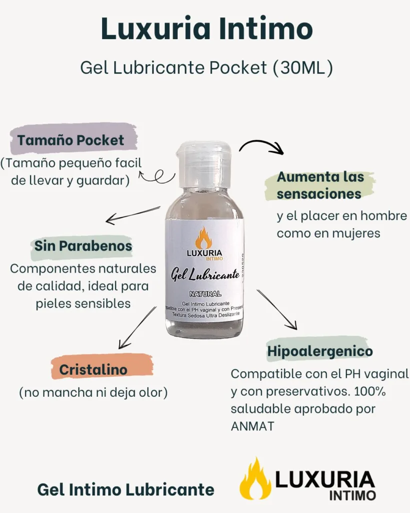 Gel Lubricante Luxuria Sabor Natural – 30cc